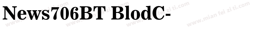 News706BT BlodC字体转换